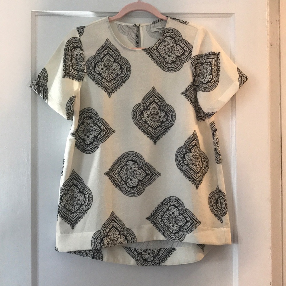 Black and White Madewell Top